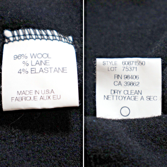 Theory Size S Wool Knit Keyhole Neck Draped Front Top Black - Picture 11 of 11